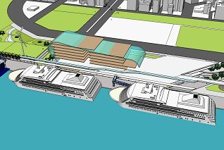 高雄港國際旅運中心模擬圖