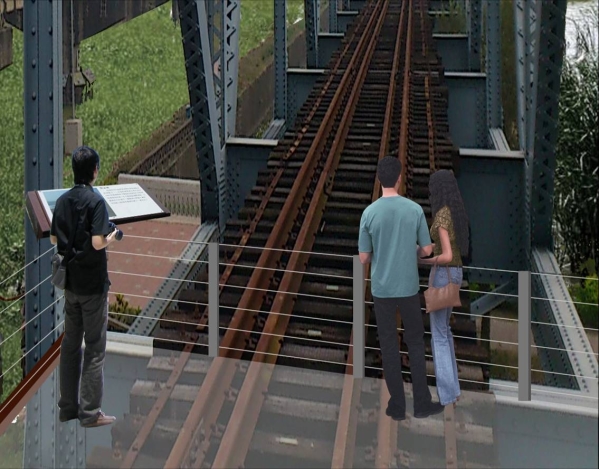 舊鐵橋模擬圖