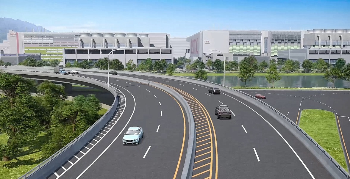 圖3 楠梓園區連外道路模擬圖