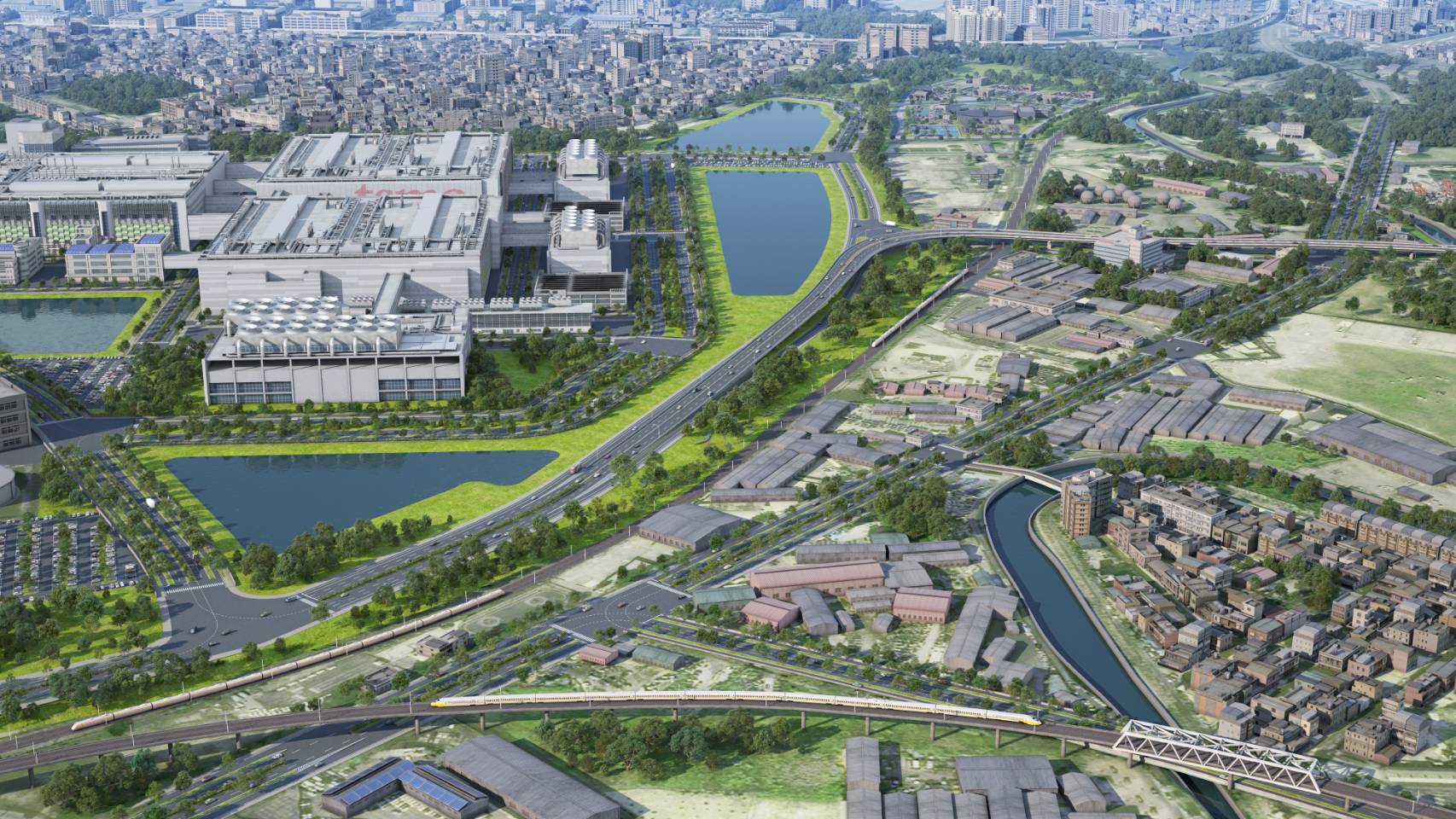 圖6 楠梓園區連外道路模擬圖