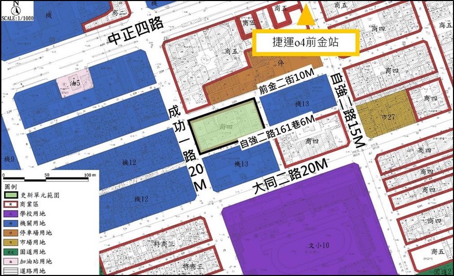 圖7、前金區後金段劃定更新地區圖