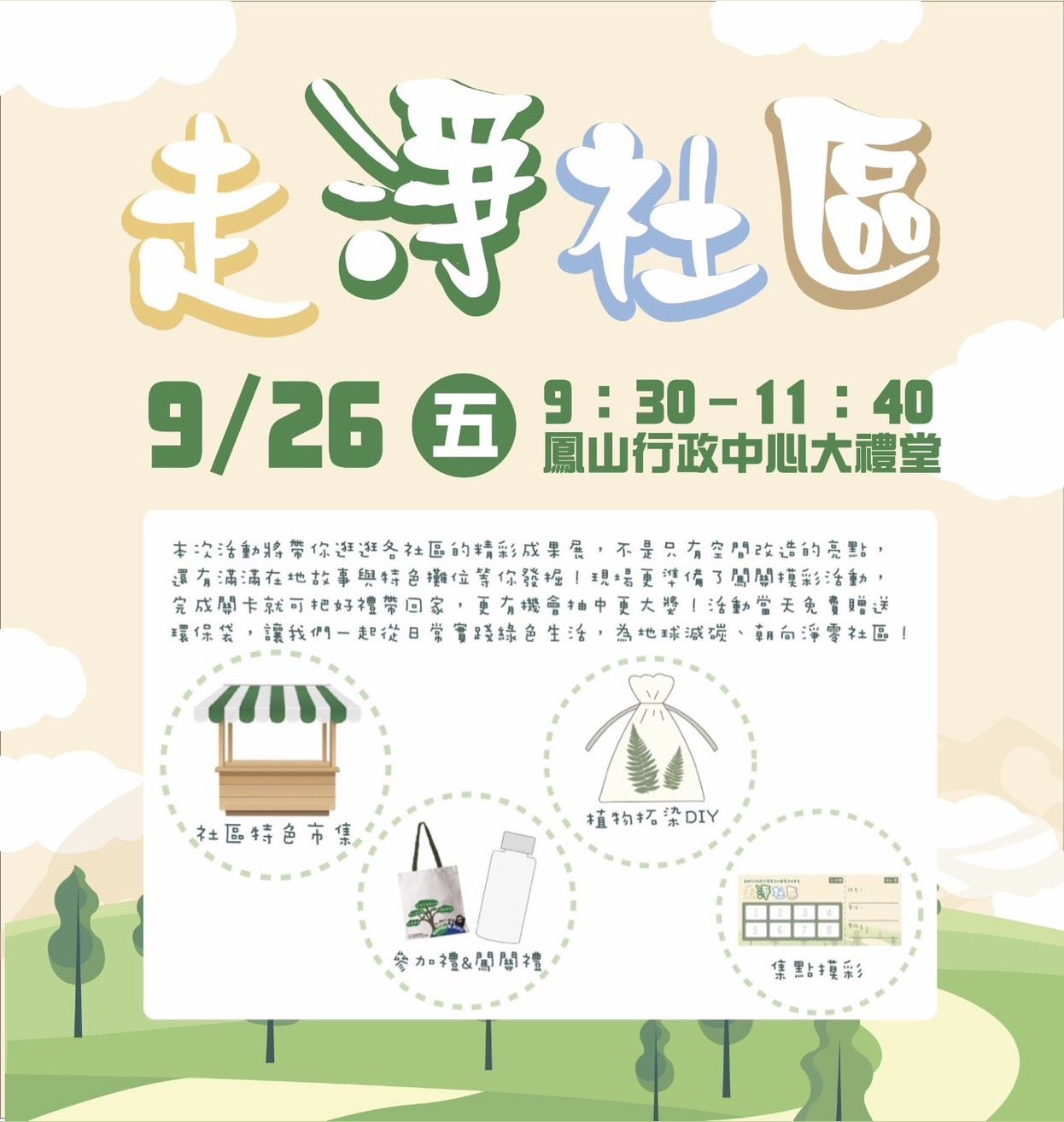 圖1-高雄市社造成果展-走「淨」社區活動內容