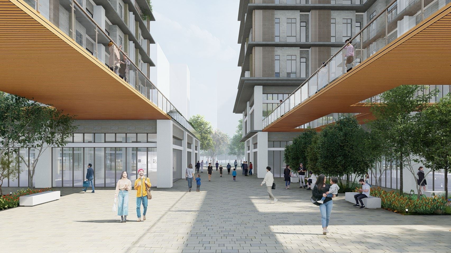 圖5、兩基地(46、47地號)十字軸線中庭