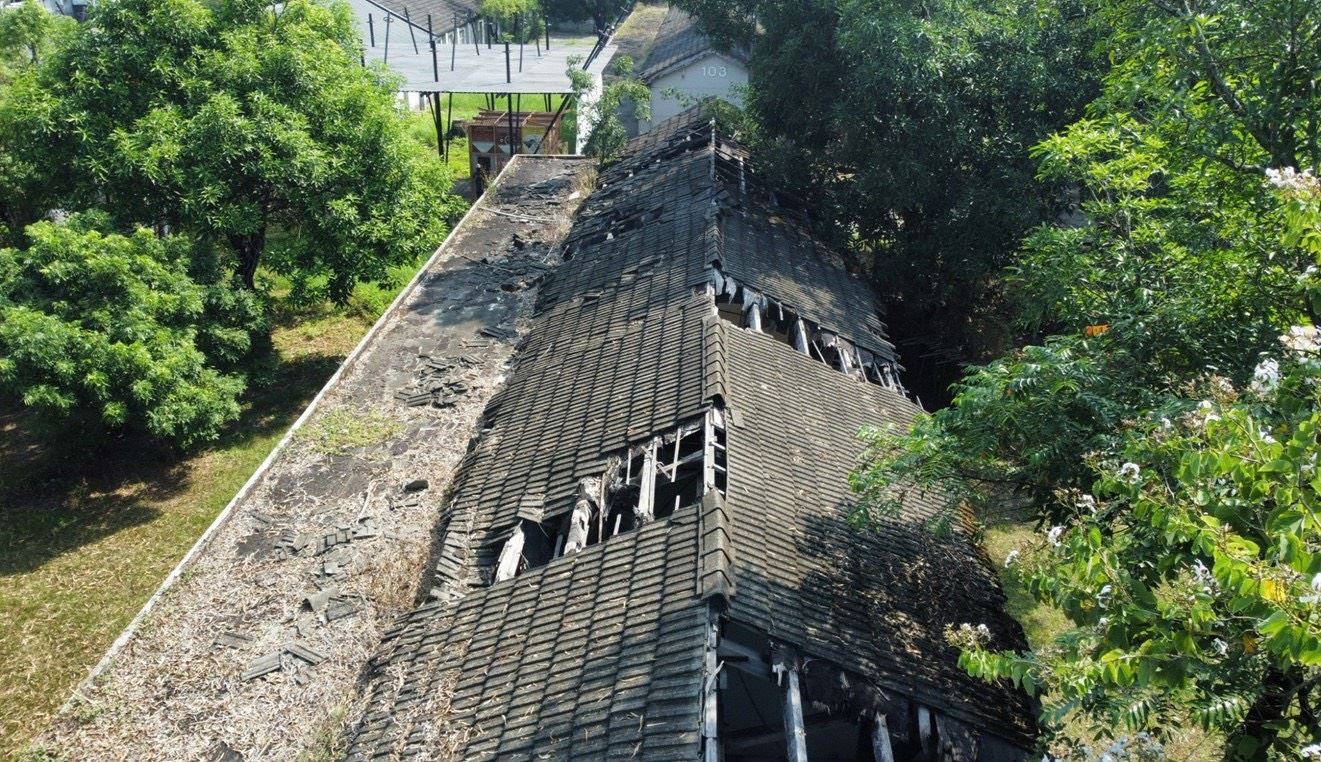 圖1-既有房舍屋頂破損情形