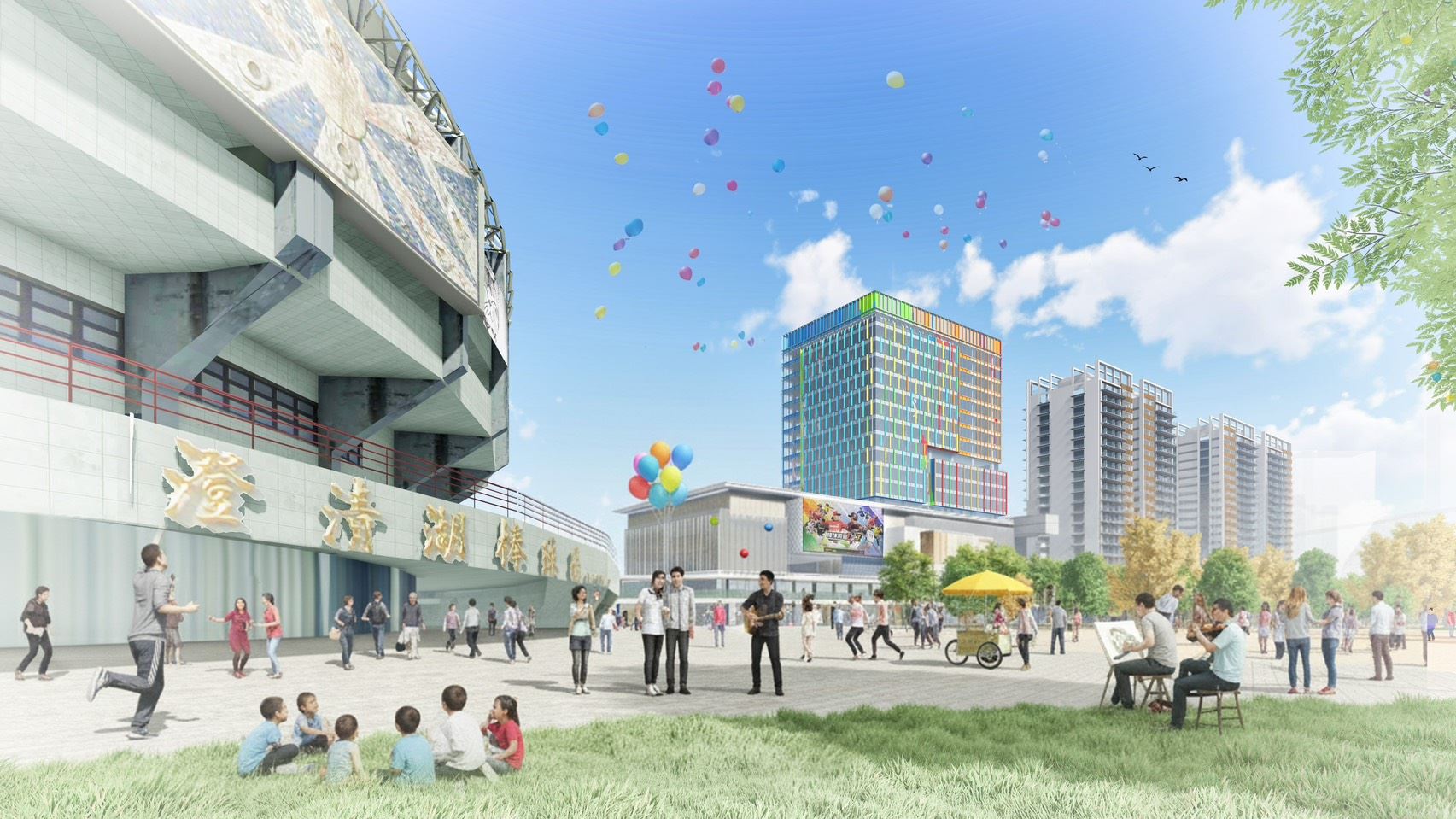 圖9、人行視角模擬圖