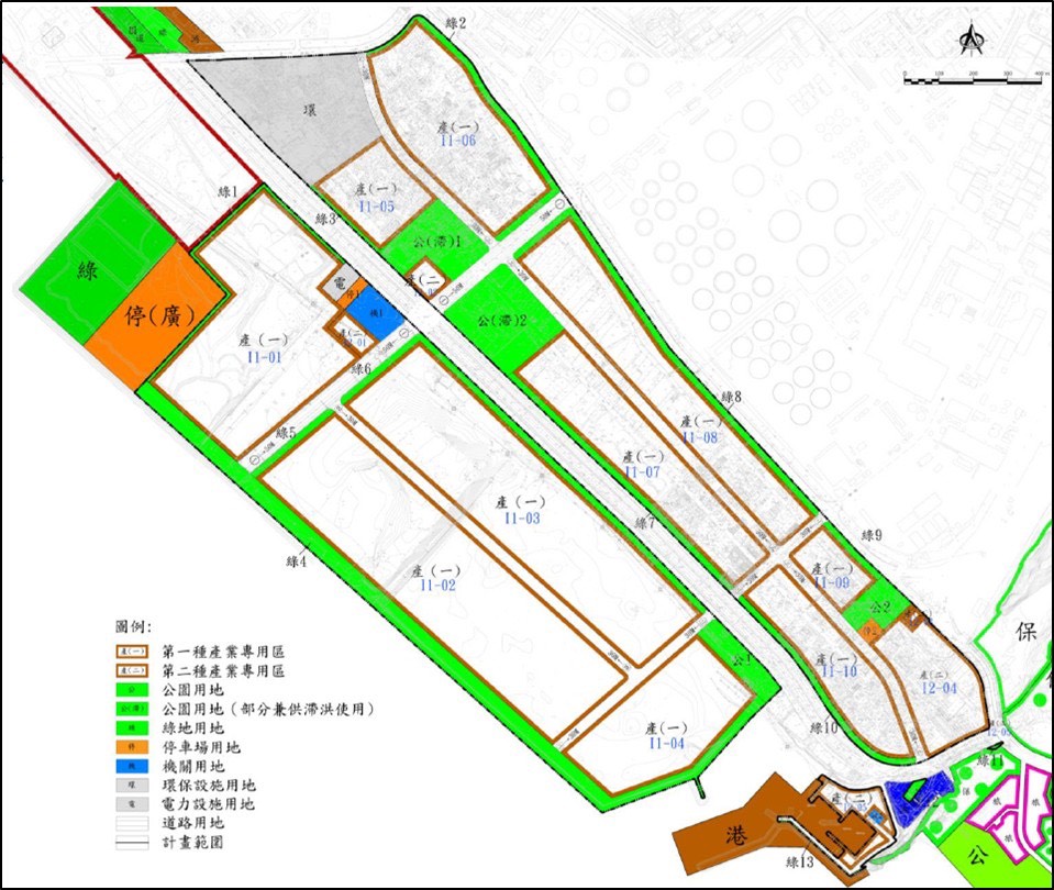 圖4、新材料循環產業園區都市計畫變更後示意圖