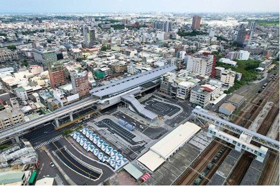 圖2、捷運RK1岡山車站鳥瞰圖