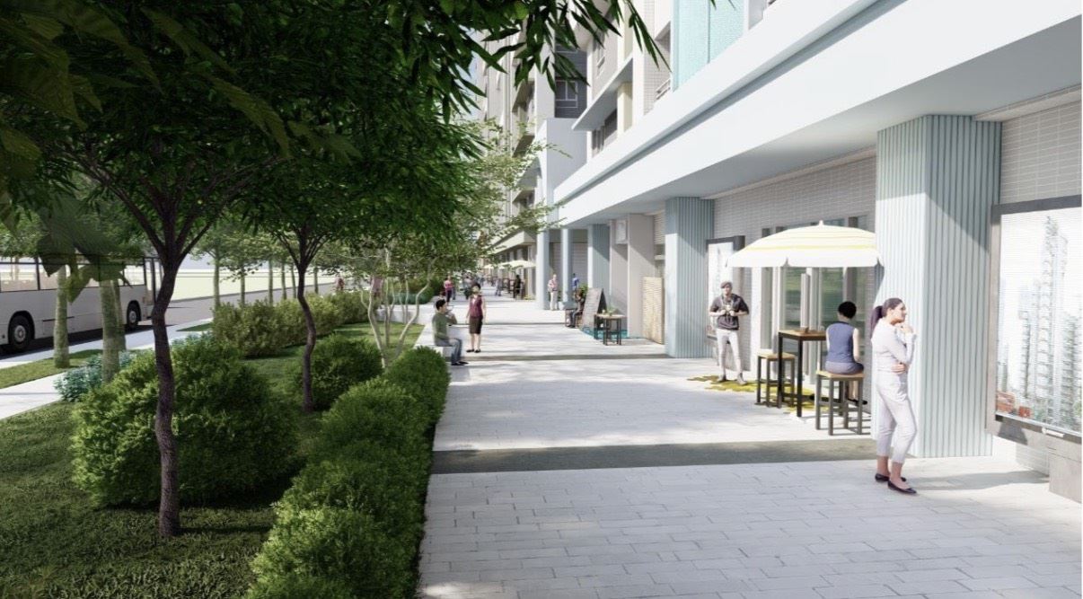 圖 3 勝利安居社會住宅友善步行環境模擬示意圖