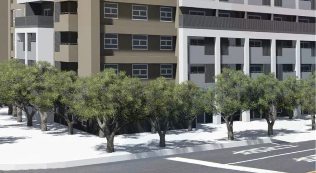 圖 4 清豐安居社會住宅友善步行環境模擬示意圖