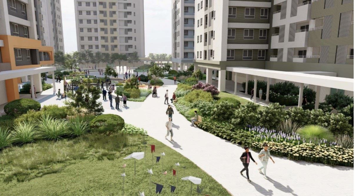 圖 6 勝利安居社會住宅綠化植栽模擬示意圖