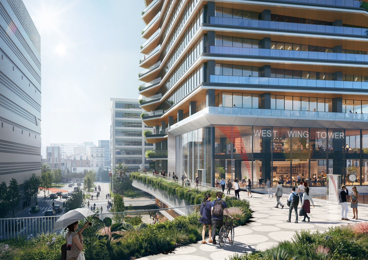 圖 2 車專五基地南北向立體連通模擬示意圖