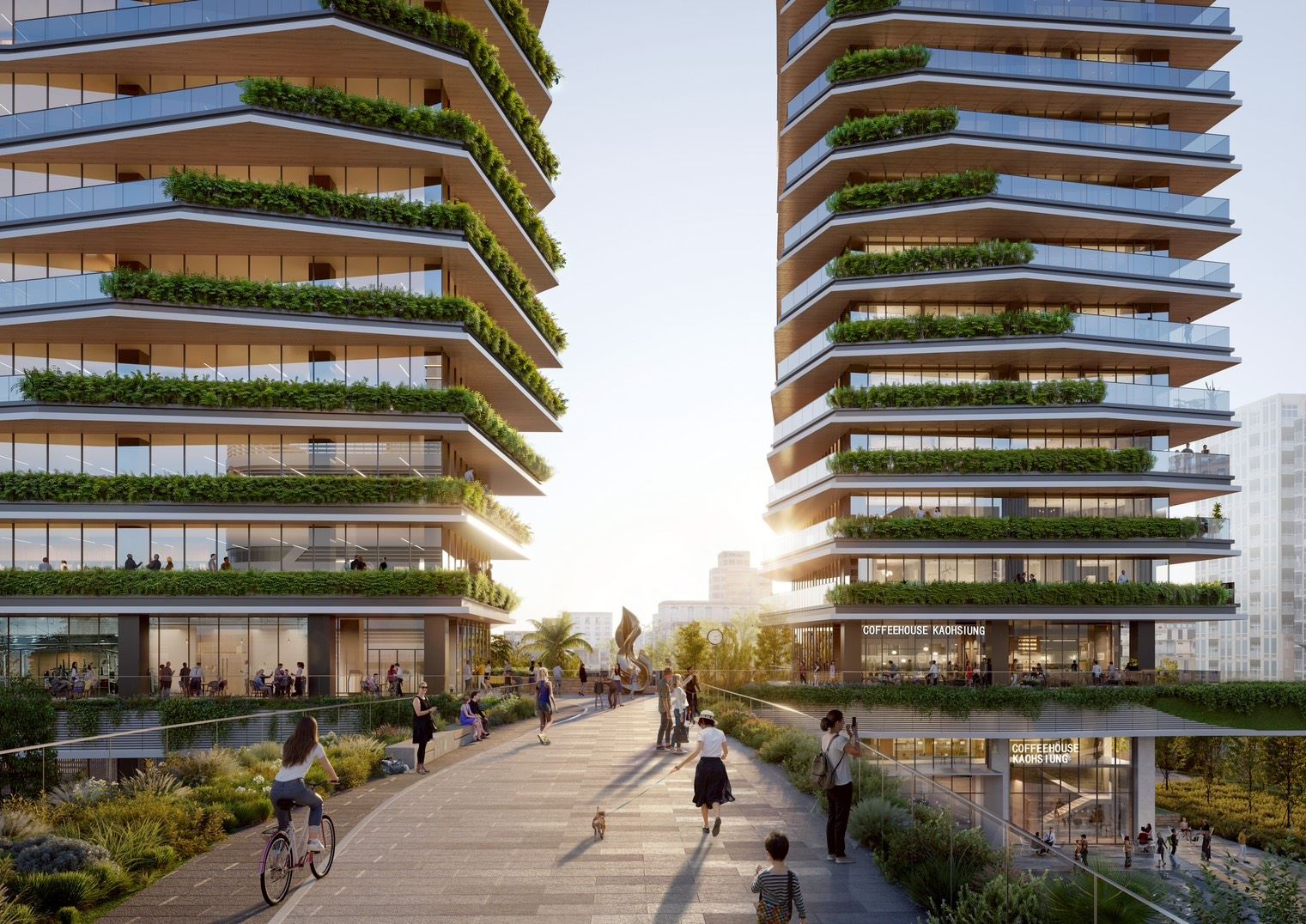 圖 3 車專四、商四基地間東西向立體連通模擬示意圖