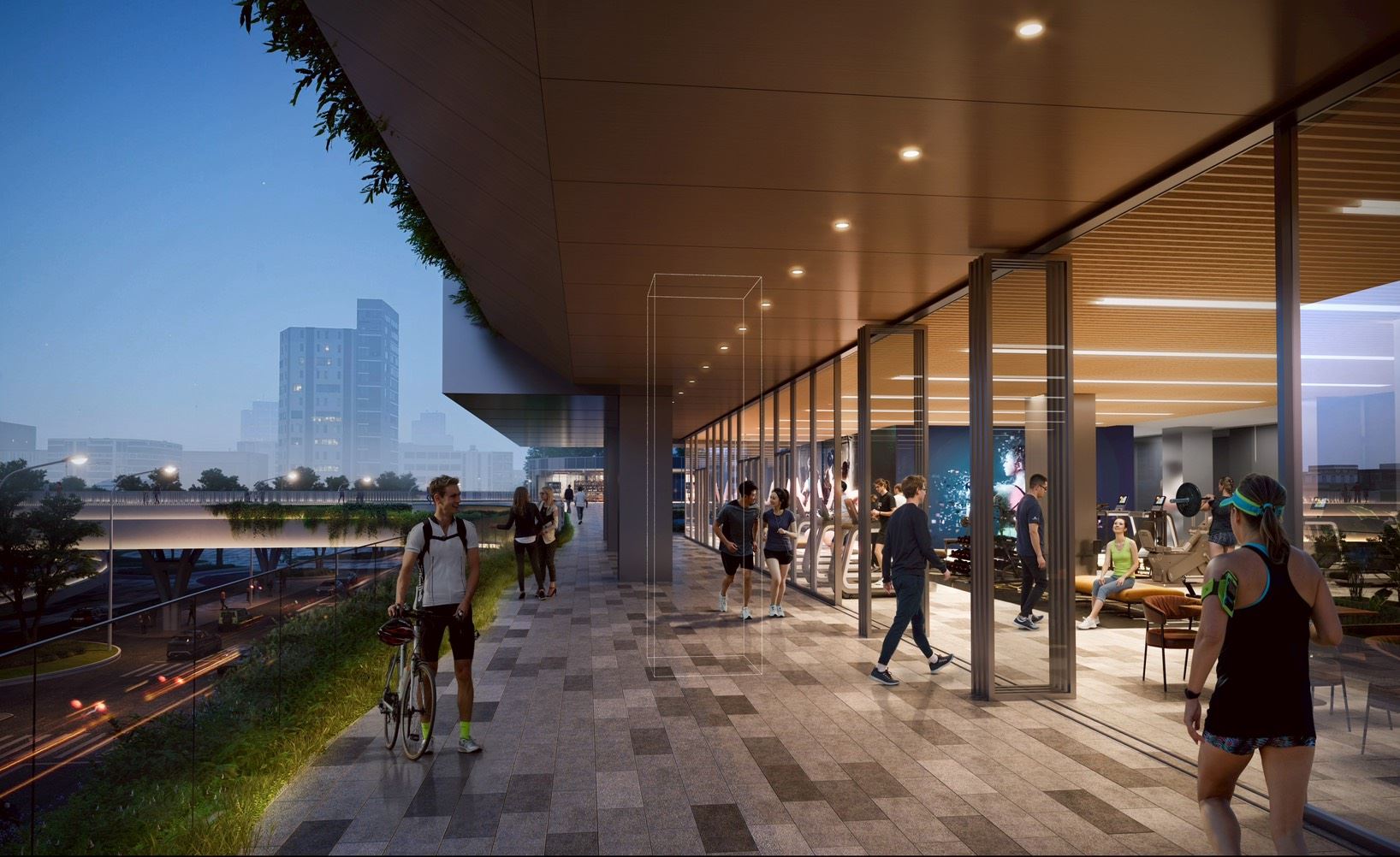 圖 4 車專四及商四商業空間模擬示意圖