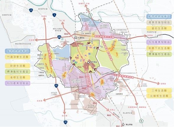 圖3 路竹區整體空間發展構想草案