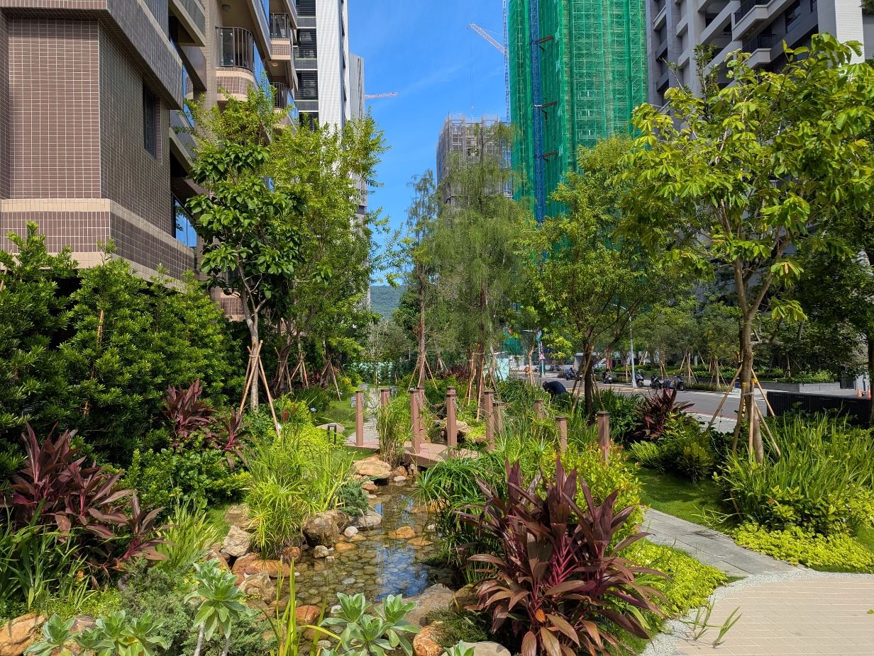 圖5 結合低衝擊開發(LID)之生態滯留設施示意圖