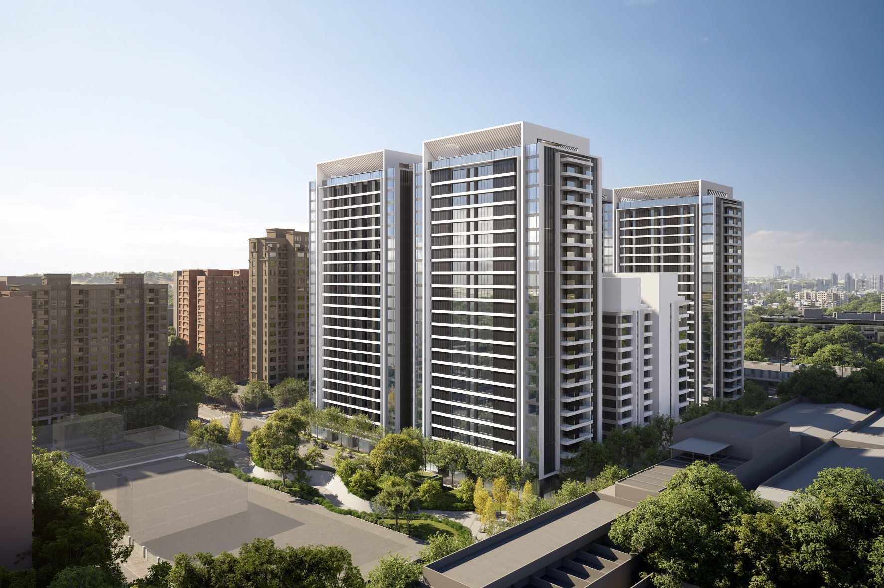 圖五 大中民族機20公辦都更案西北向模擬圖v1