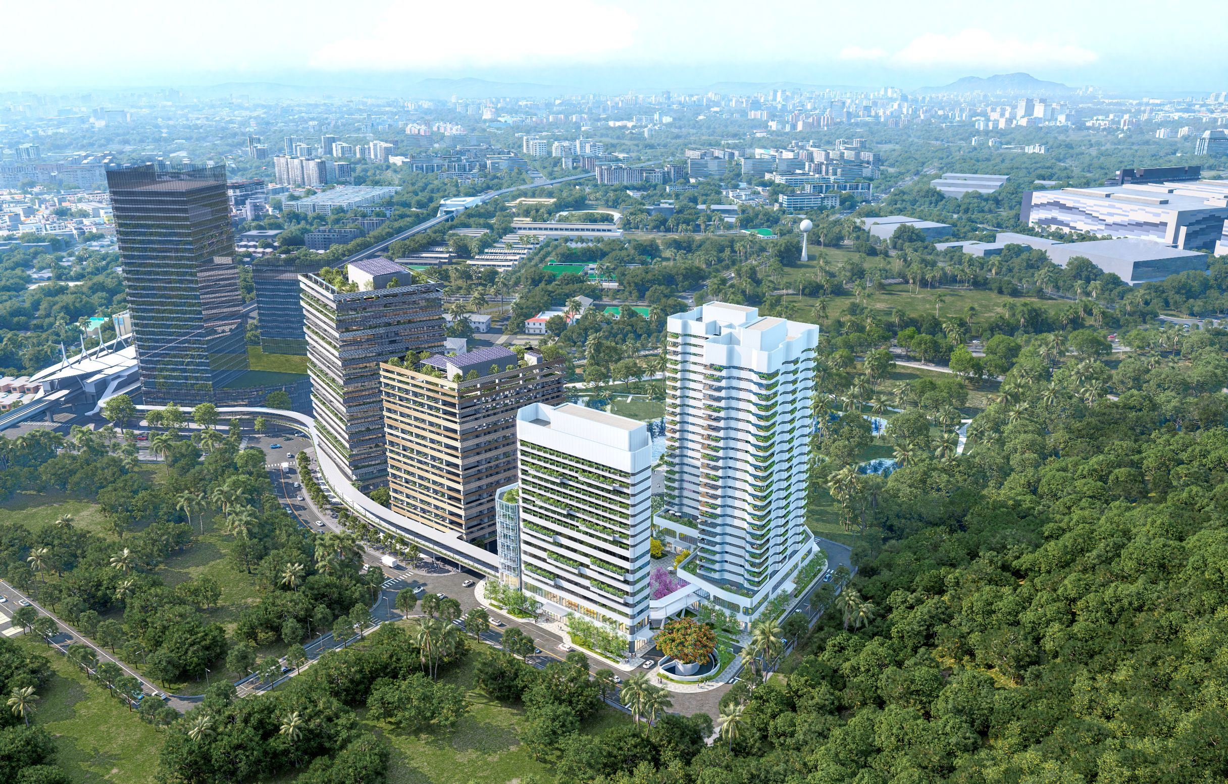 圖5 R17世運站東側A6街廓公辦都市更新案模擬圖(一)