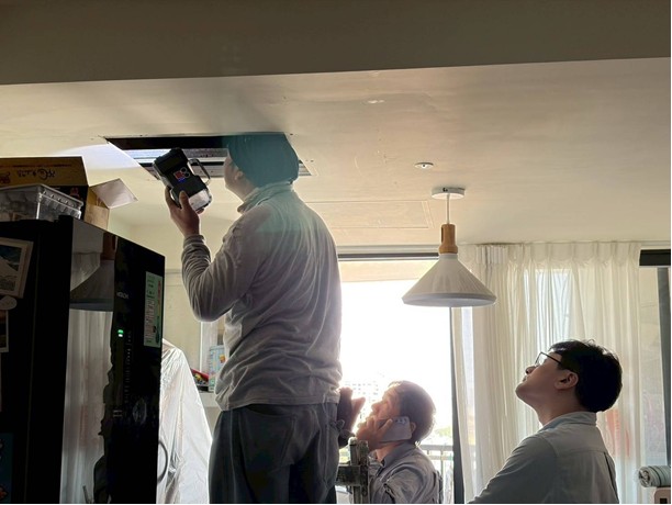 圖2. 漏水處檢視修繕