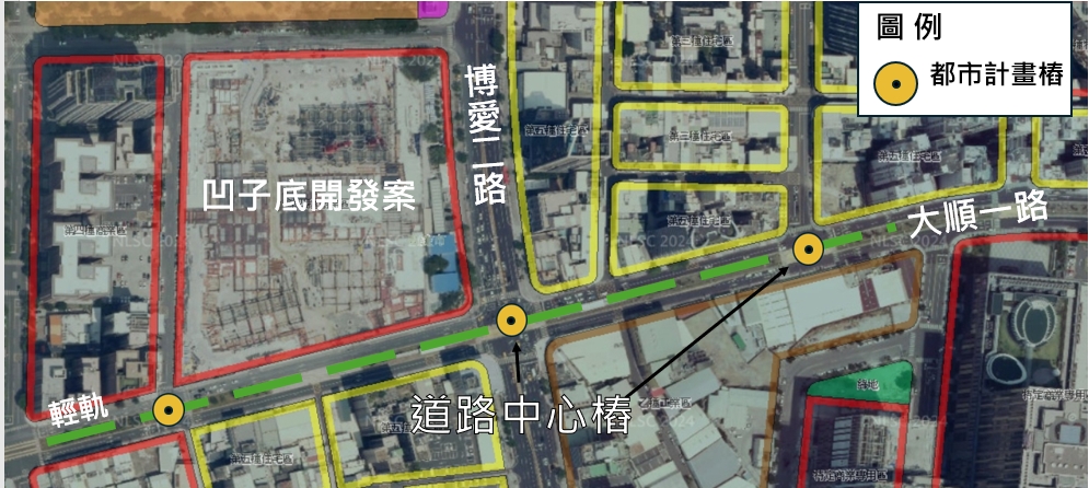 圖2 都計圖套樁位圖