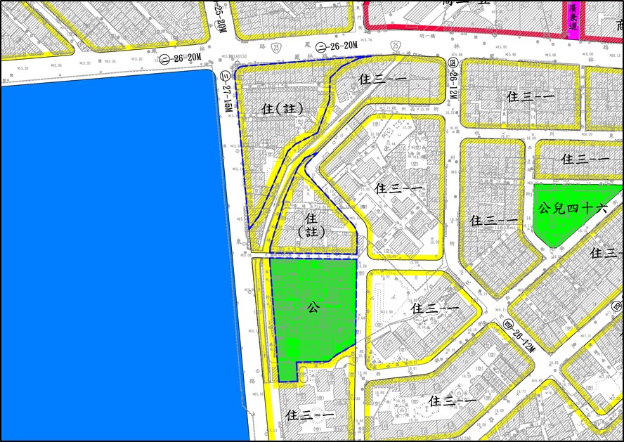 圖2　配合地方意見變更住宅區為公園用地