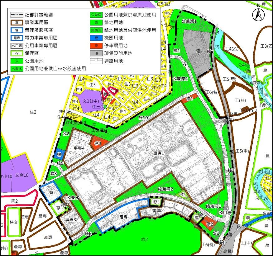04南科楠梓園區變更後細部計畫示意圖