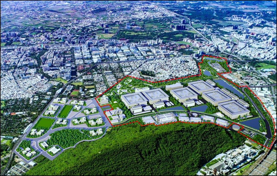 05南科楠梓園區模擬示意圖(資料來源：南科管理局)