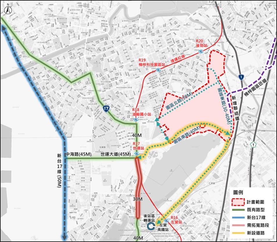 06南科楠梓園區聯外動線規劃圖