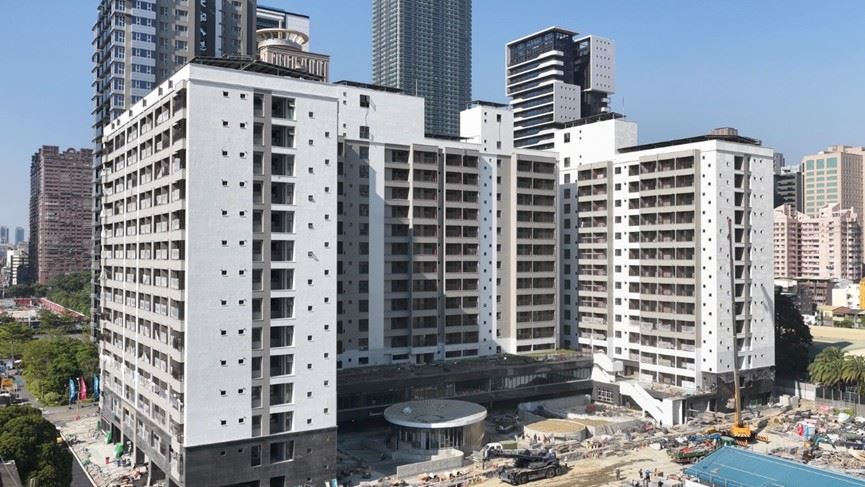 圖片一亞灣智慧社宅建築外觀現況